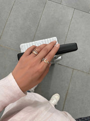 Thin Duo Rings - HIBA JABER